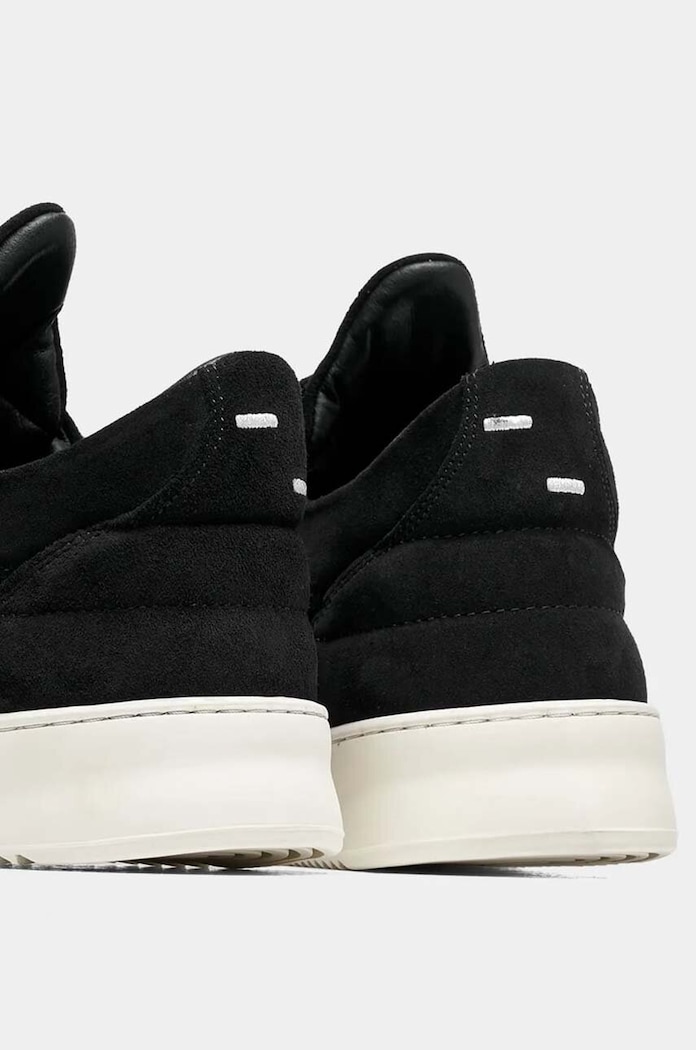 Замшевые кроссовки Filling Pieces Low Top Suede Organic чёрный 10122791861