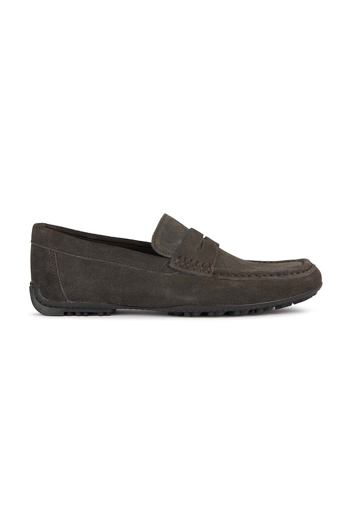 Semišové mokasíny Geox U KOSMOPOLIS + GRIP casual šedá U36CFA.00022.C6372