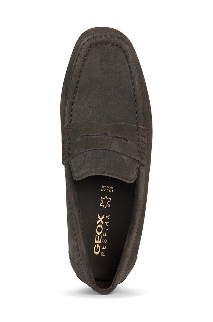 Semišové mokasíny Geox U KOSMOPOLIS + GRIP U36CFA.00022.C6372 šedá