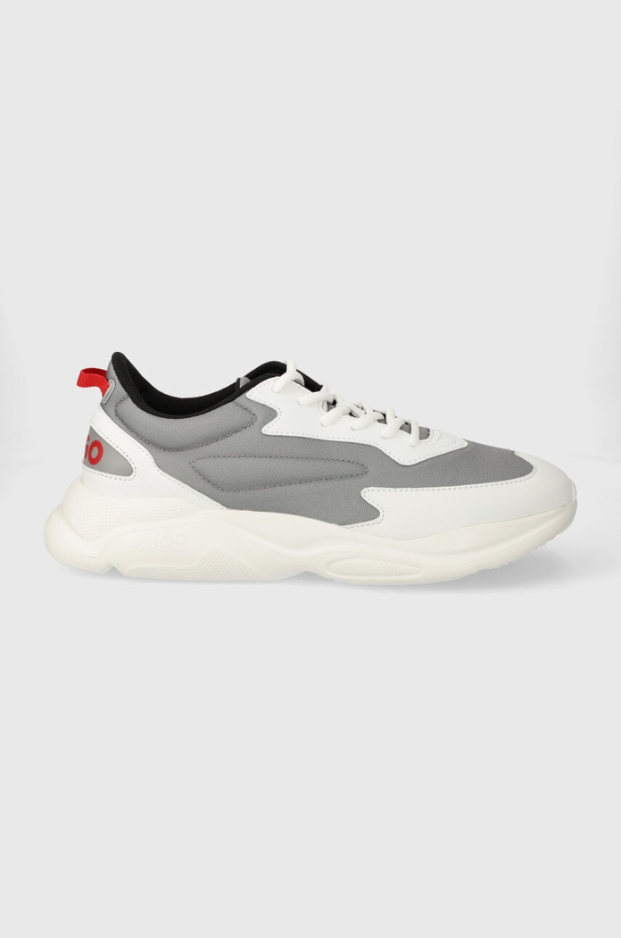 HUGO sneakersy Leon imitacja skóry licowej szary 50517096.066