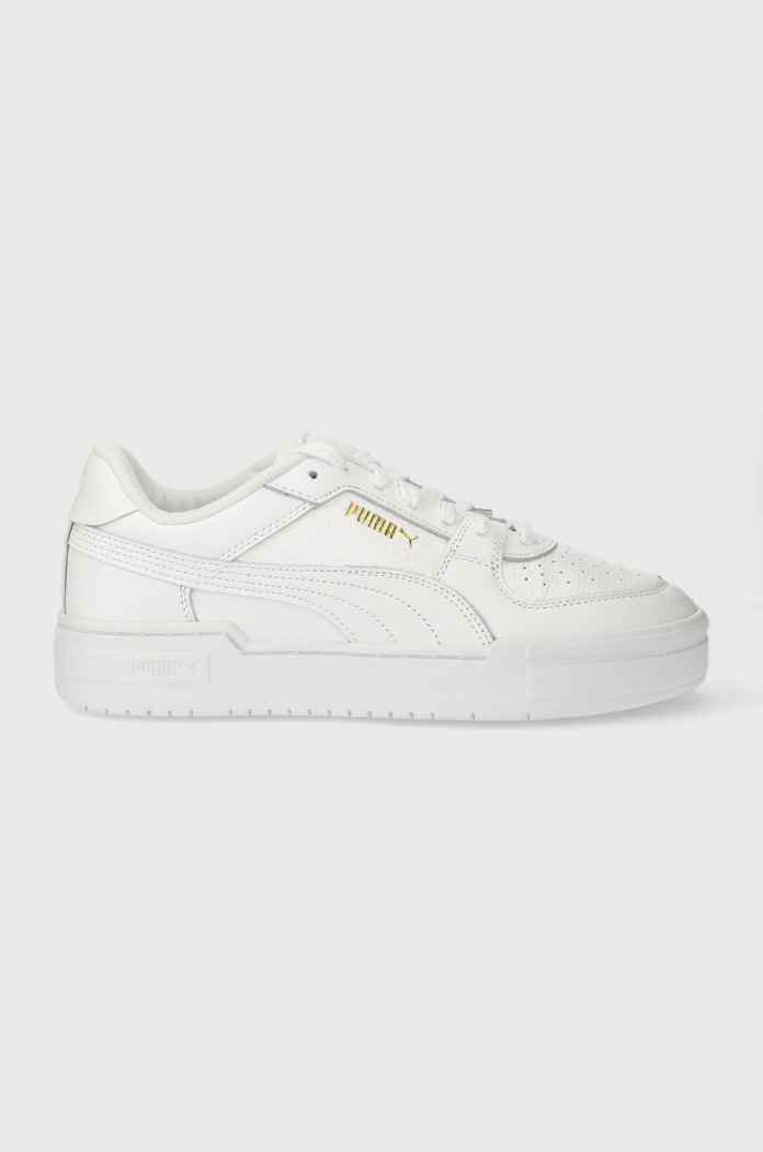 Sneakers Puma απομίμηση λείου δέρματος λευκό 380190