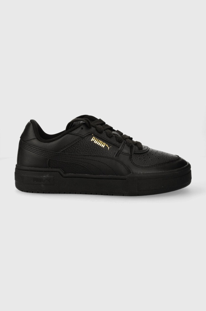 Кросівки Puma імітація лицьової шкіри чорний 380190