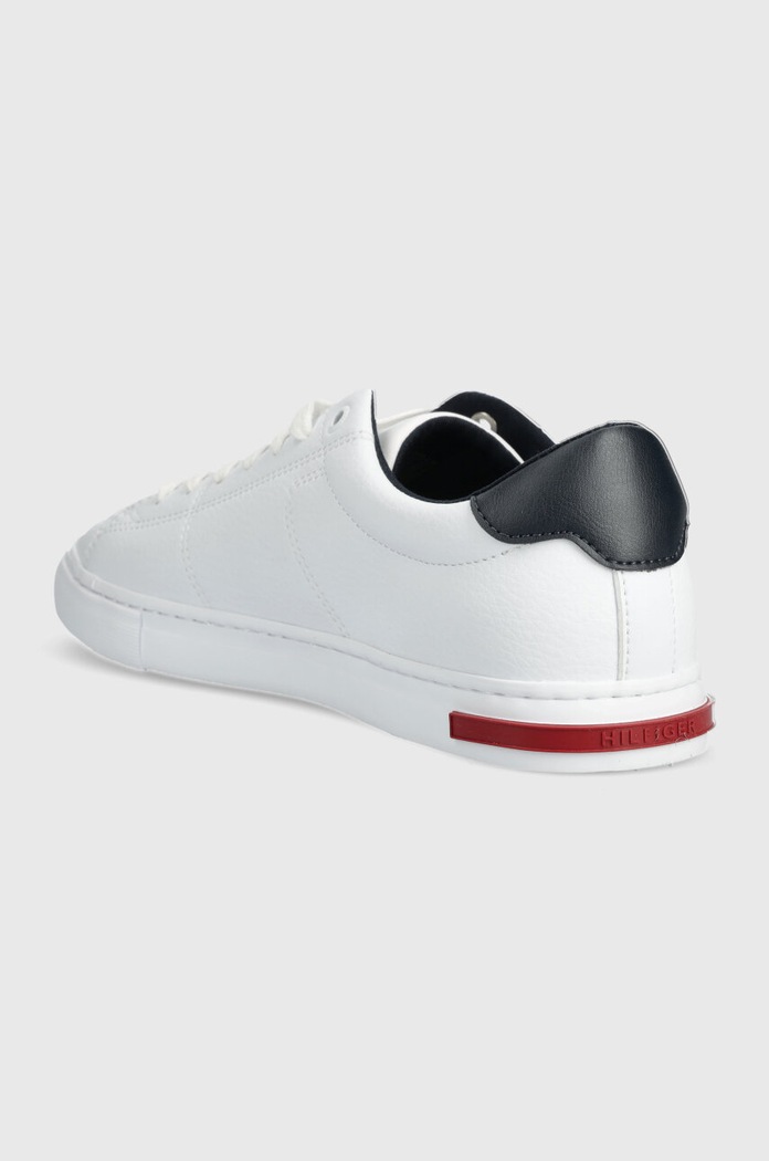 Obuwie Tommy Hilfiger sneakersy skórzane ESSENTIAL LEATHER DETAIL VULC FM0FM04047 biały