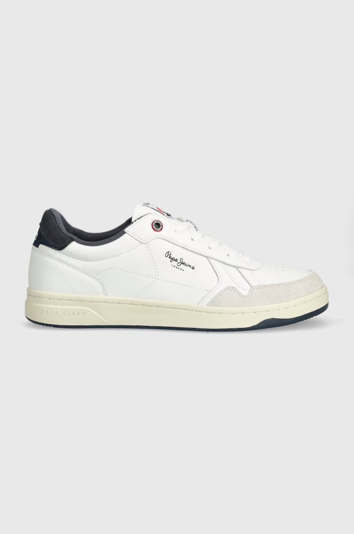 Δερμάτινα sneakers Pepe Jeans PMS00013 επικαλυμμένο δέρμα λευκό PMS00013