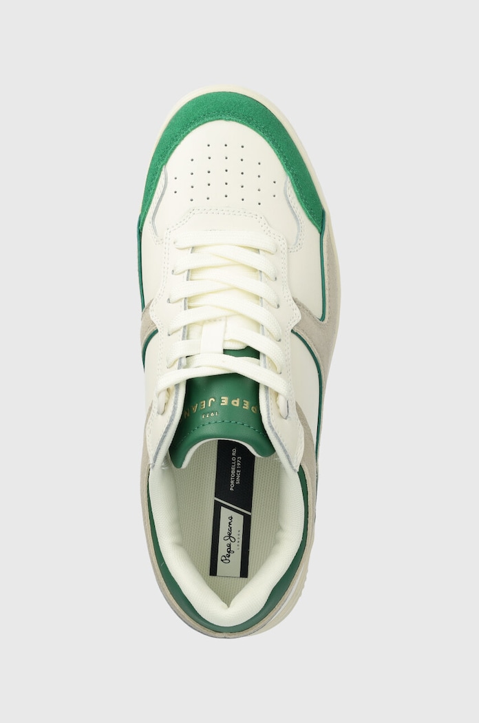 Pepe Jeans sneakers din piele PMS00015 verde PMS00015