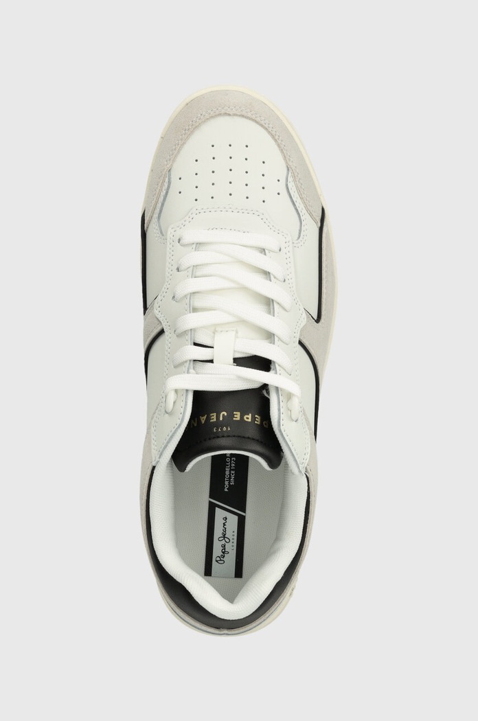 Kožne tenisice Pepe Jeans PMS00015 siva PMS00015