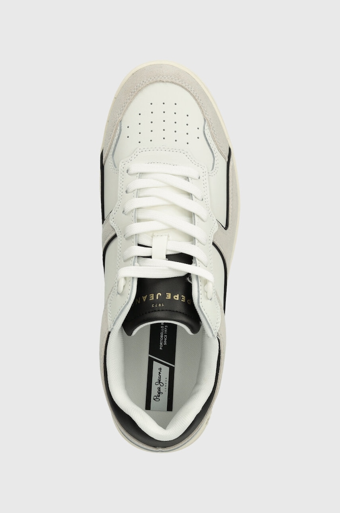 Kožne tenisice Pepe Jeans PMS00015 siva PMS00015