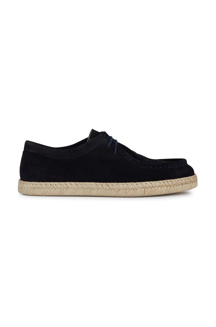 Geox sneakers din piele intoarsă U OSTUNI mic de statură bleumarin U36GVB.00022.C4002