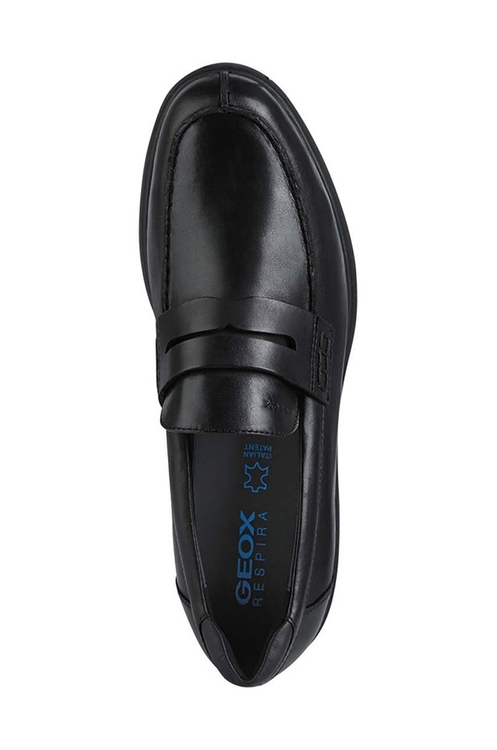 Geox mokasyny skórzane U SPHERICA EC11 U25EFC.00043.C9999 czarny