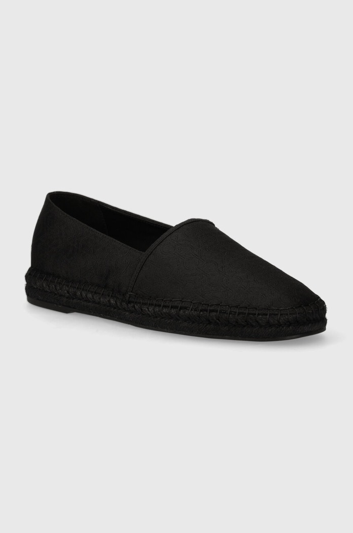 Calvin Klein espadrilles JAQ MONO Planet friendly fekete HM0HM01468