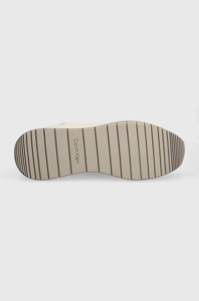 Sneakers Calvin Klein LOW TOP LACE UP MIX HM0HM01403 μπεζ