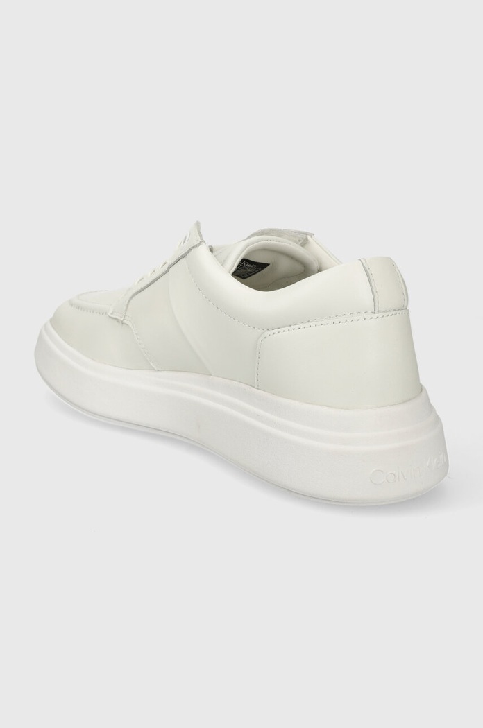 Παπούτσια Δερμάτινα sneakers Calvin Klein LOW TOP LACE UP TAILOR HM0HM01379 λευκό