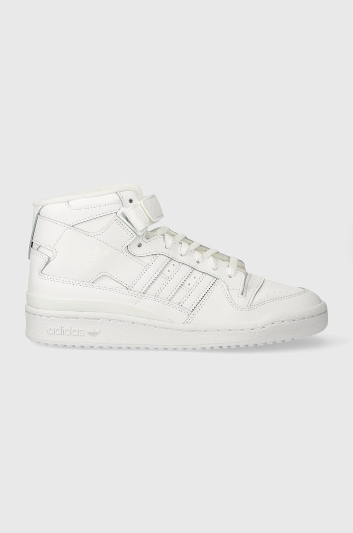Tenisice adidas Originals Forum Mid presvučena koža bijela IG3754