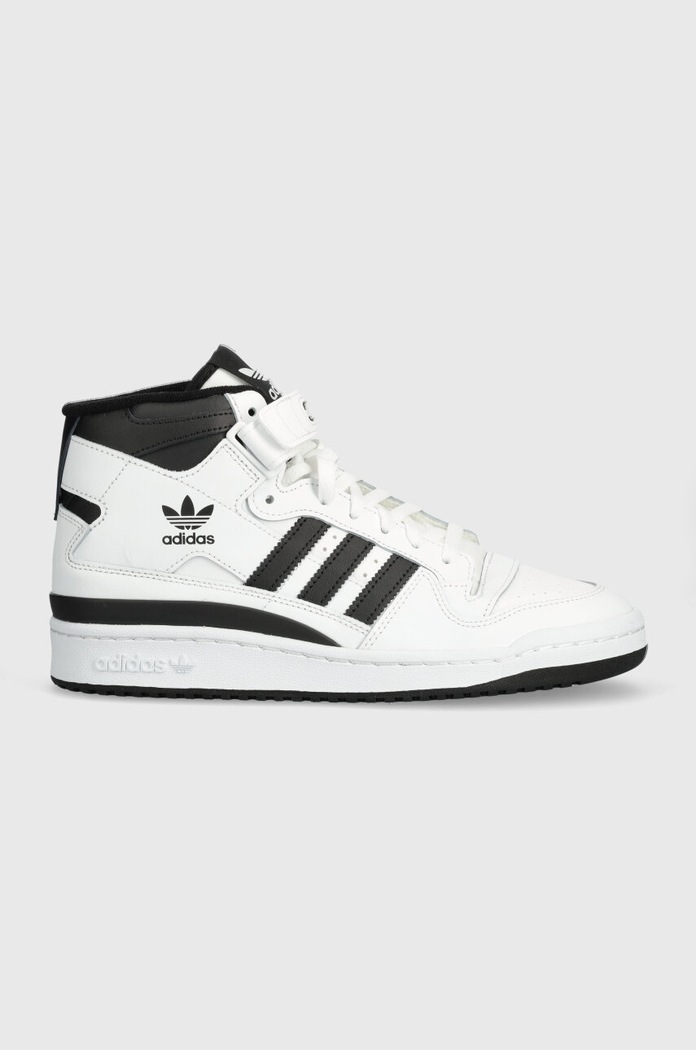 adidas Forum Mid White Core Black coated leather white IG3756