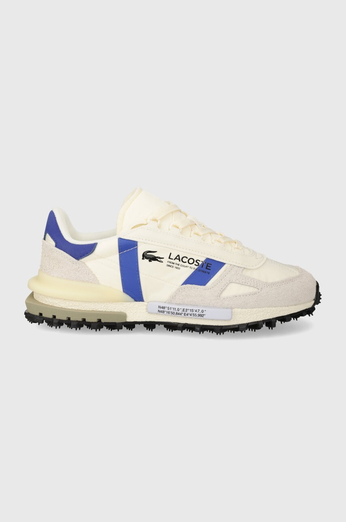 Кросівки Lacoste Elite Active Textile замша бежевий 47SMA0021