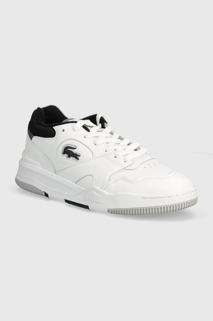 Δερμάτινα sneakers Lacoste Lineshot Contrasted Collar Leather υφασμάτινο λευκό 47SMA0061