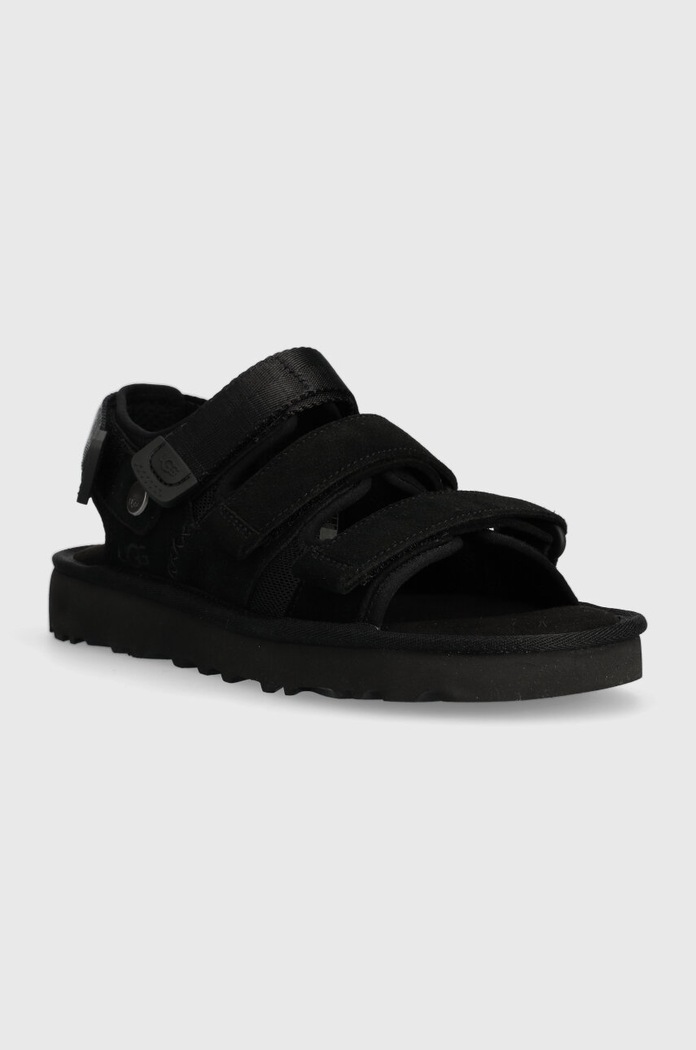 Велурени сандали UGG Goldencoast Multistrap 1153095.BLK черен SS24