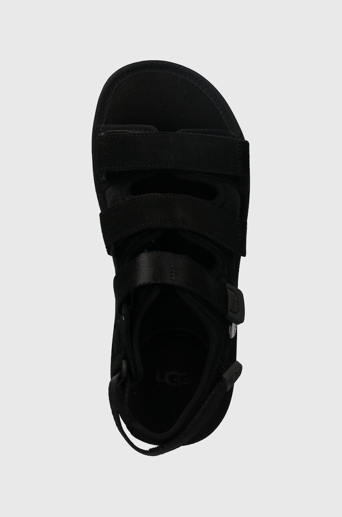 Велурени сандали UGG Goldencoast Multistrap черен 1153095.BLK