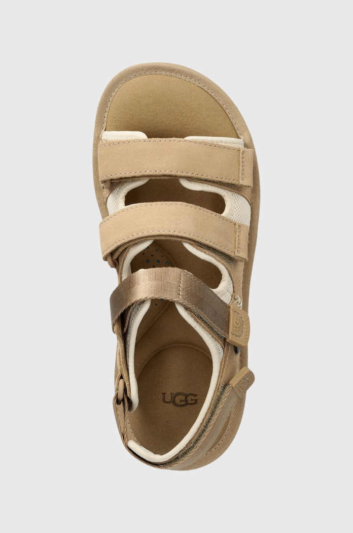 UGG sandały zamszowe Goldencoast Multistrap beżowy 1153095.SAN