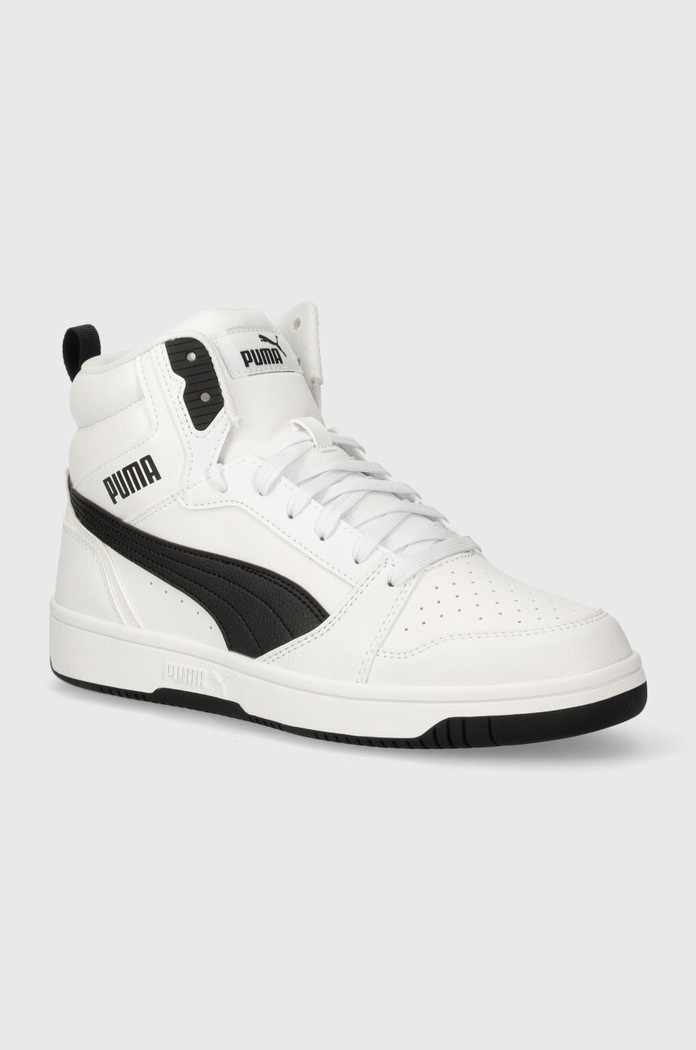 Sneakers boty Puma Rebound v6 imitace kůže bílá 392326