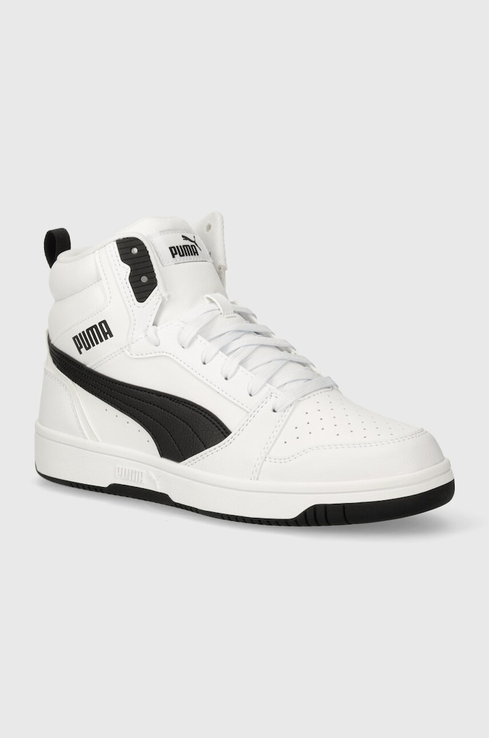 Sneakers boty Puma Rebound v6 imitace kůže bílá 392326