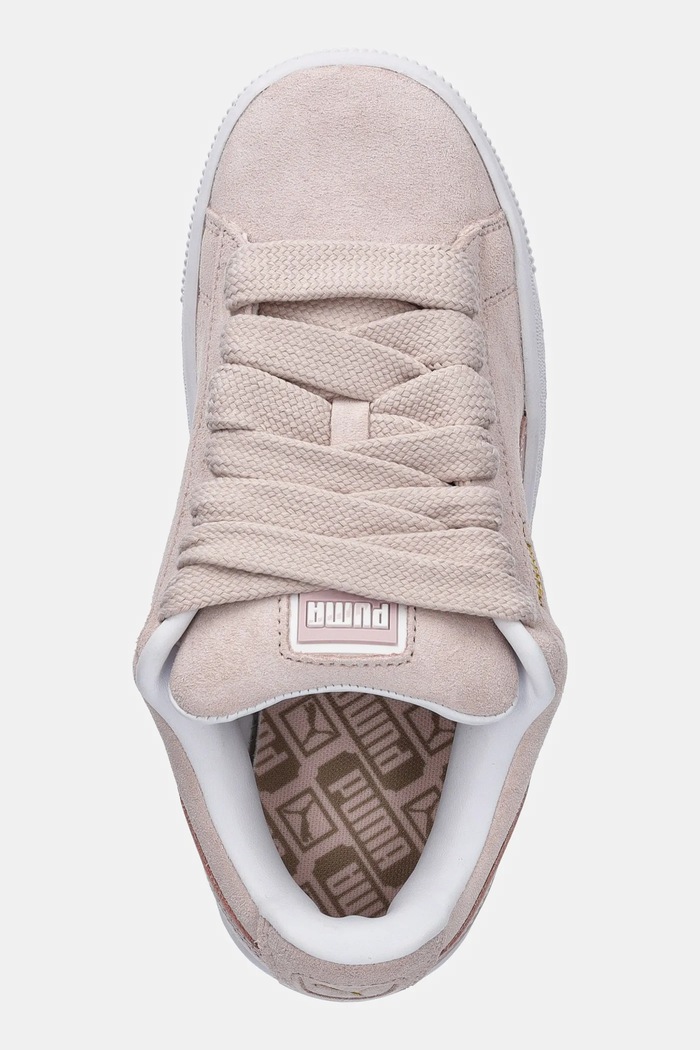 Кожаные кроссовки Puma Suede XL розовый 395205