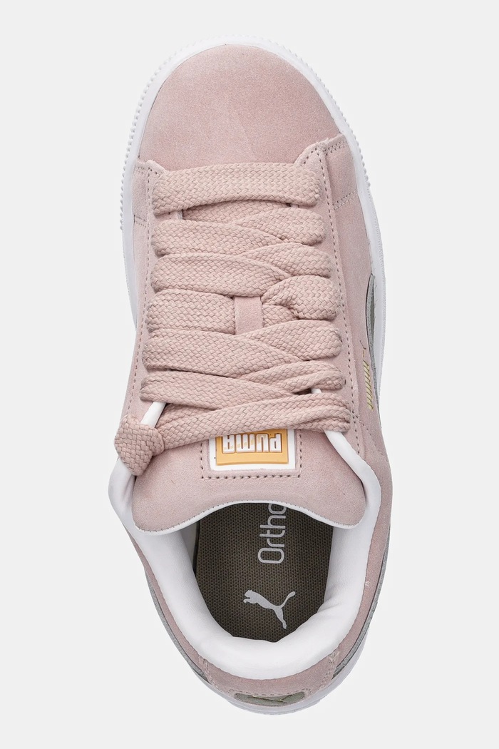 Δερμάτινα sneakers Puma Suede XL ροζ 395205
