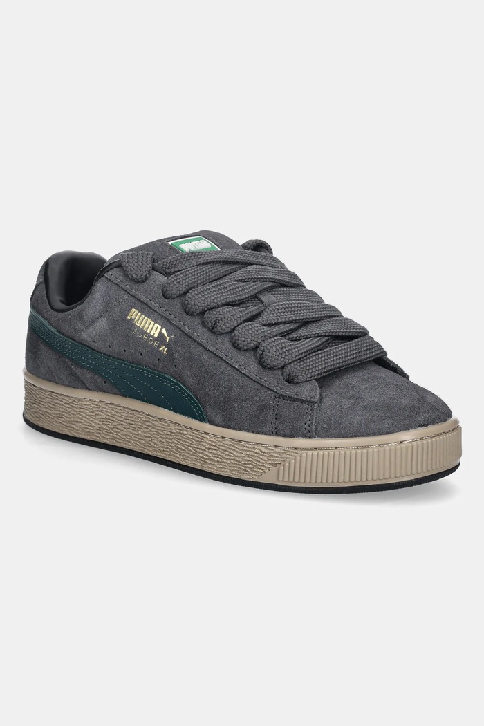 Puma leather sneakers Suede XL low gray 395205