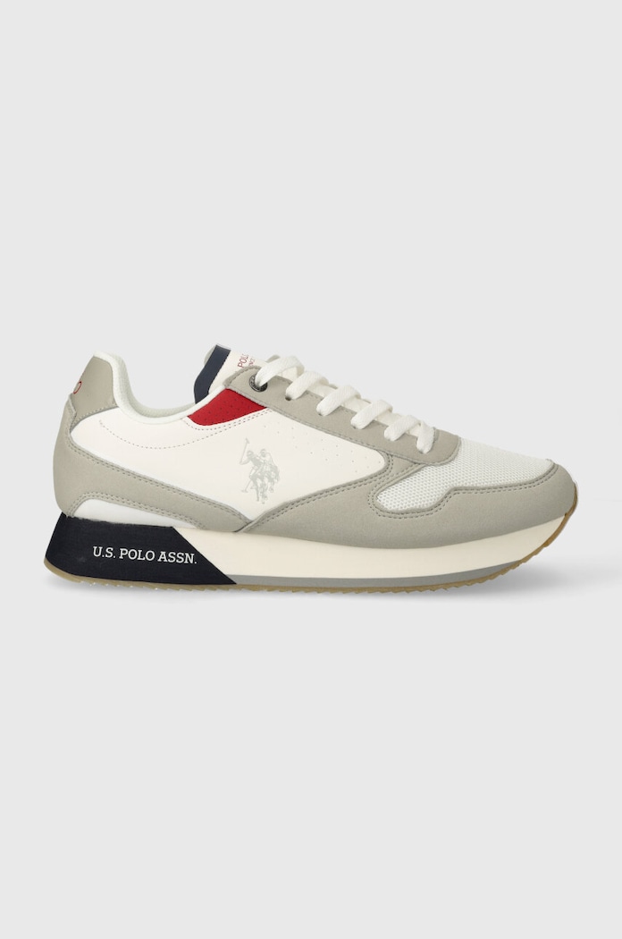 U.S. Polo Assn. sneakersy NOBIL imitacja skóry licowej szary NOBIL003M.4HY5