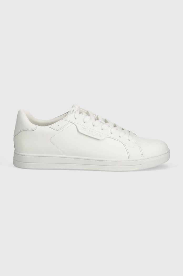 Michael Kors sneakers din piele Keating Lace Up 42S4KEFS1L.085 alb AW24