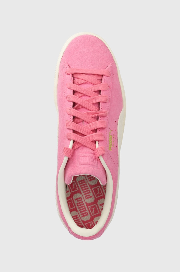 Semišové tenisky Puma Suede Neon růžová 396507