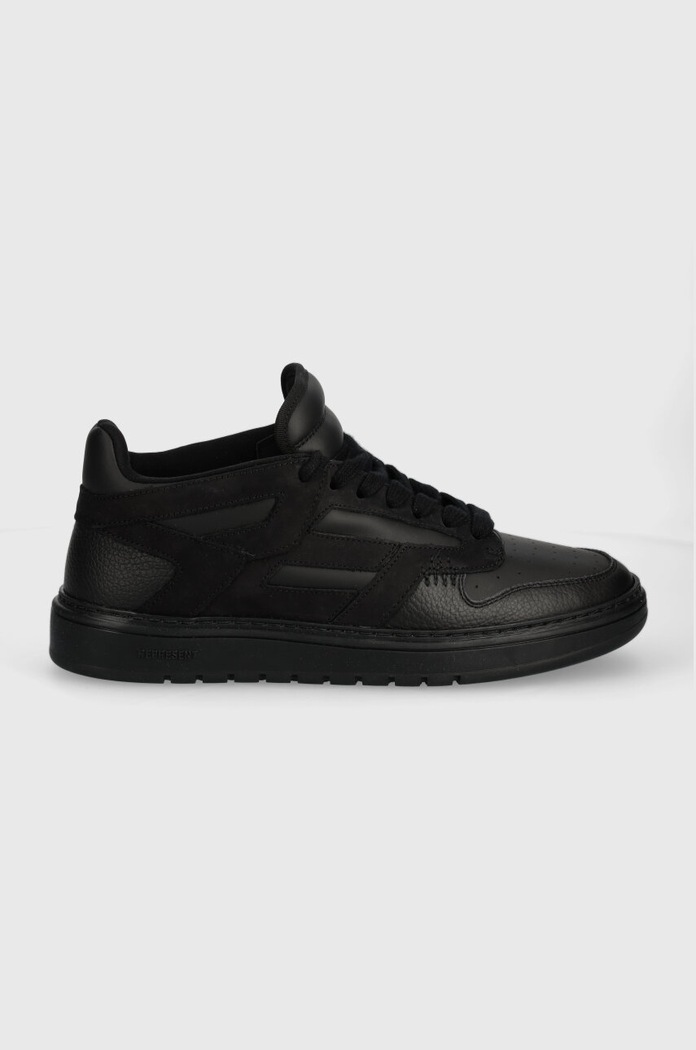 Δερμάτινα sneakers Represent Reptor MC9001.100 μαύρο SS24