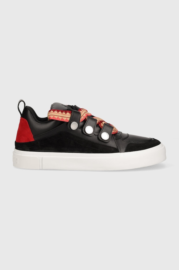 Marcelo Burlon sneakers in pelle Ticinella Sneaker CMIA097S24LEA0011028 nero SS24