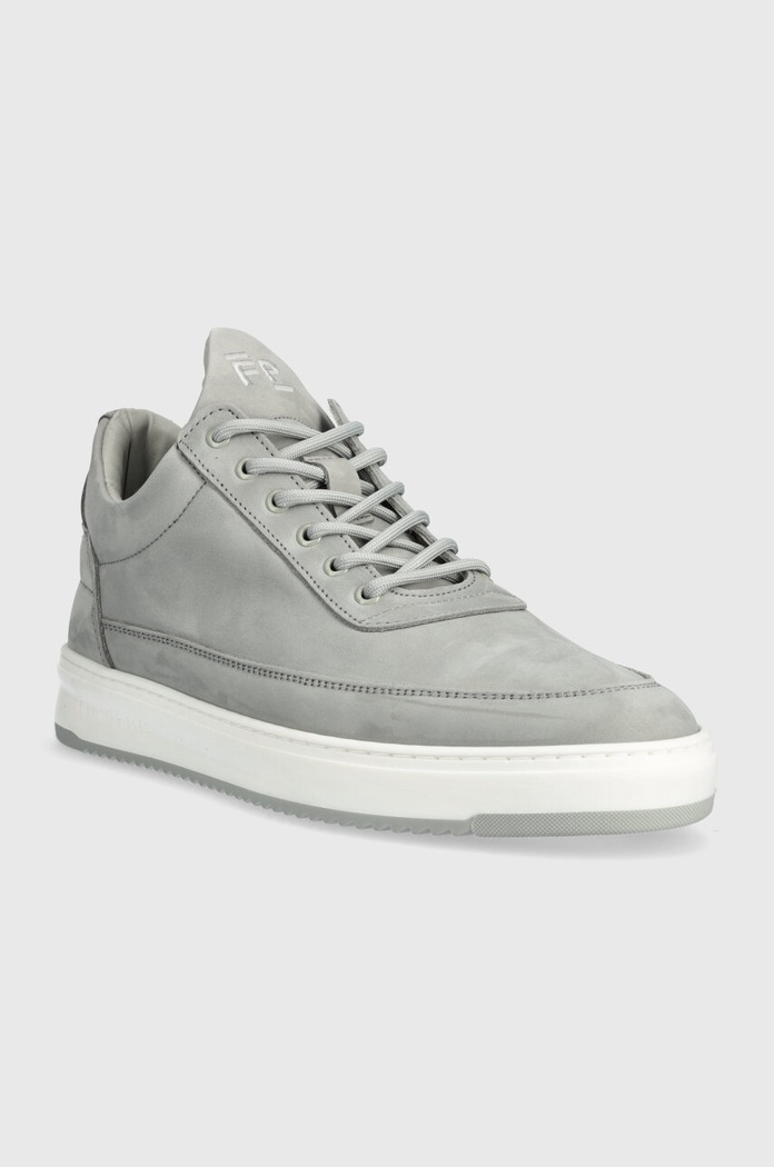 Nubukové tenisky Filling Pieces Low Top Base 10120591288 šedá SS24