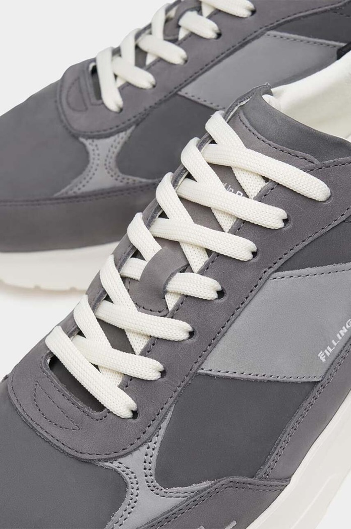 Σουέτ sneakers Filling Pieces Jet Runner 58122791874 γκρί