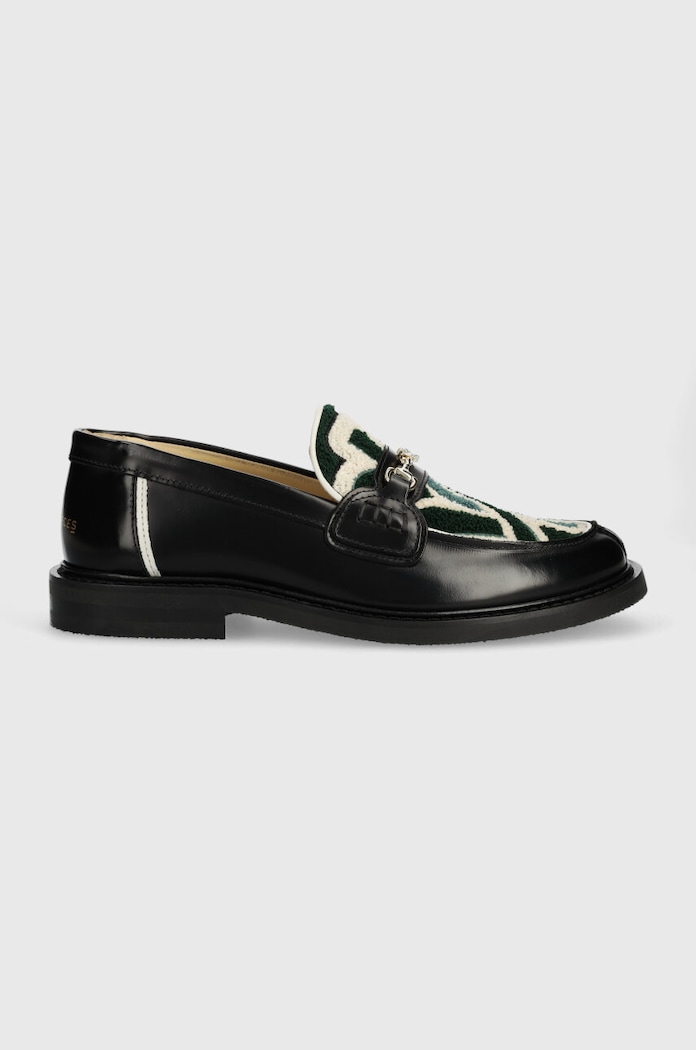 Шкіряні мокасини Filling Pieces Loafer Gowtu текстильний чорний 44233921861
