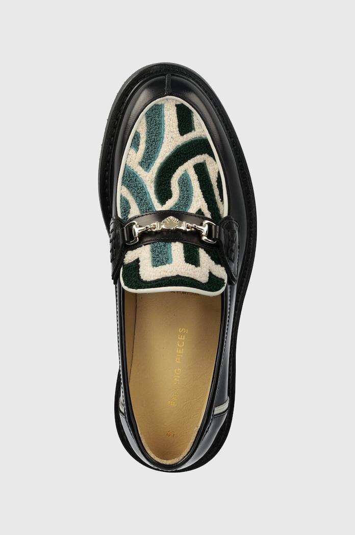 Шкіряні мокасини Filling Pieces Loafer Gowtu чорний 44233921861