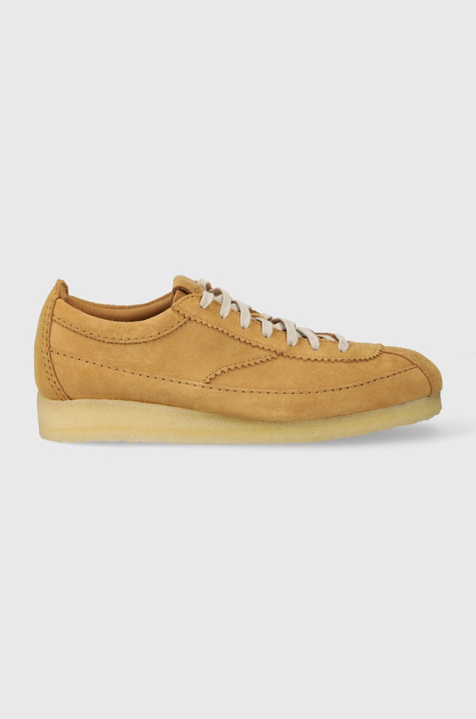 Σουέτ sneakers Clarks Originals Wallabee Tor 26175763 καφέ SS24