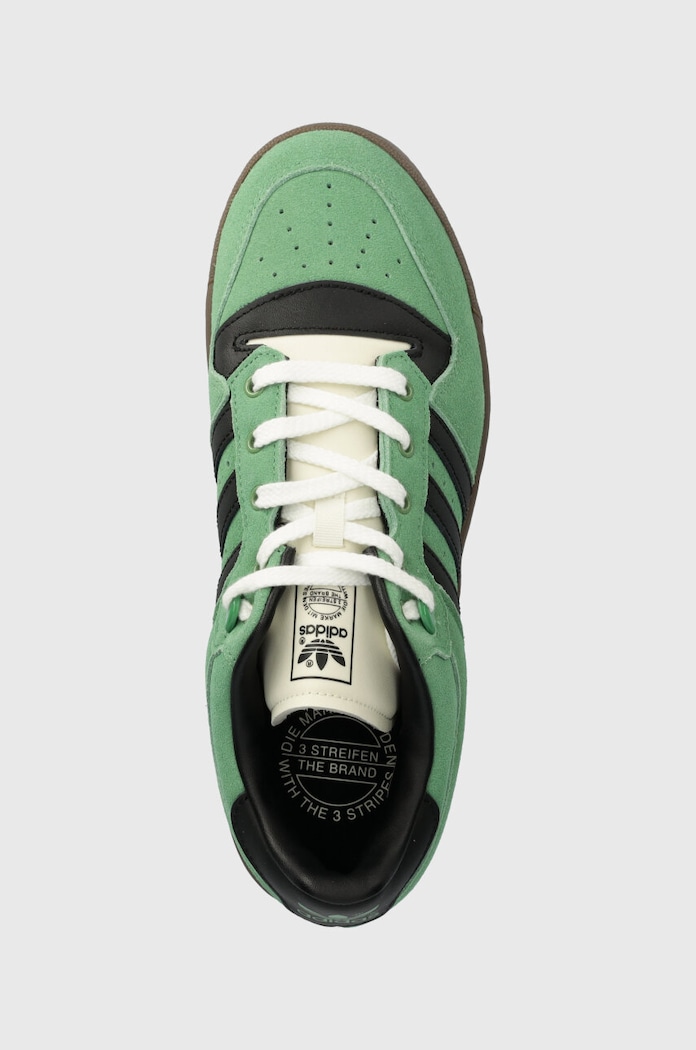 adidas Originals sneakers din piele intoarsă Rivalry 86 Low verde ID8409