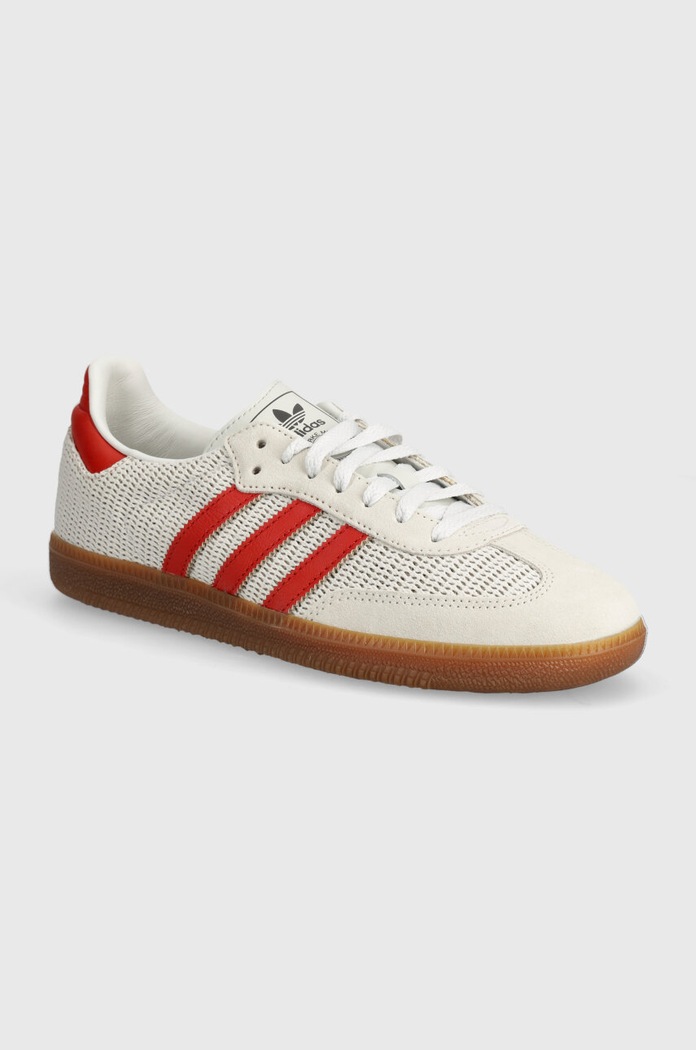 adidas Samba OG Crystal White Preloved Red textile white IG1380