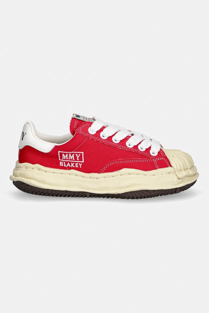 Maison MIHARA YASUHIRO Blakey Low tenisky na platformě pánské A09FW732 červená SS24