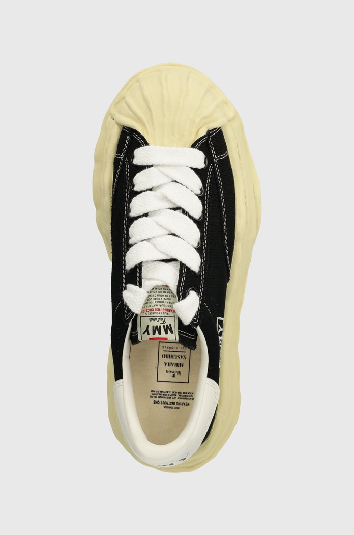 Maison MIHARA YASUHIRO Blakey Low tenisówki na platformie męskie czarny A09FW732