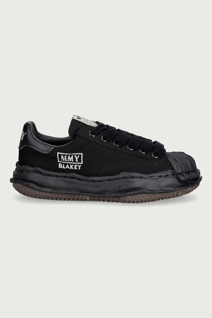 Maison MIHARA YASUHIRO Hank Low tenisówki męskie A08FW735 czarny AW25