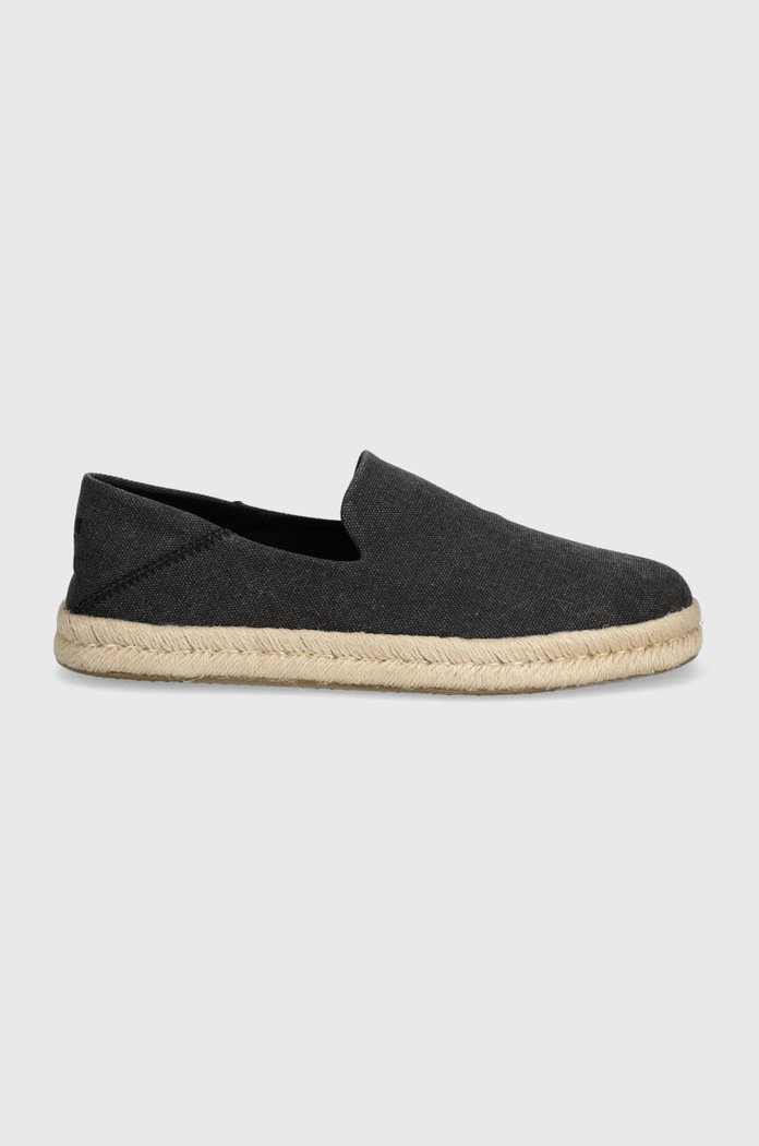 Espadrilky Toms Santiago 10019869 čierna SS26