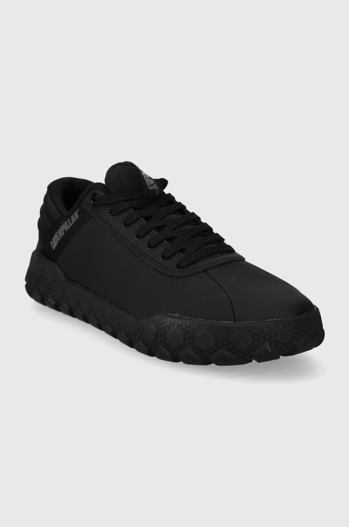 Δερμάτινα sneakers CAT Footwear HEX + P111417 μαύρο SS24