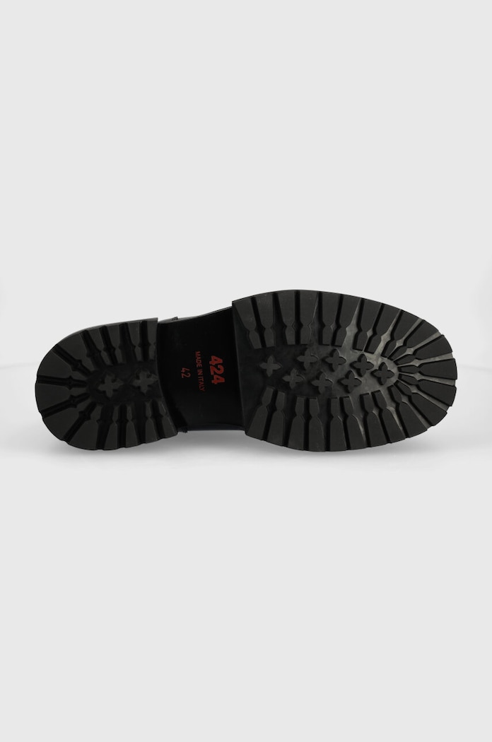 424 scarpe in pelle Derby FF4SMQ50BP.PE002.999 nero