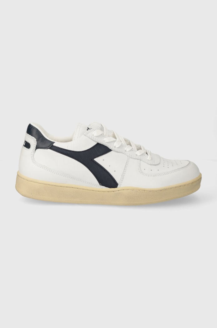 Δερμάτινα sneakers Diadora MI Basket Low Used μικρό λευκό 201.179043.C4656