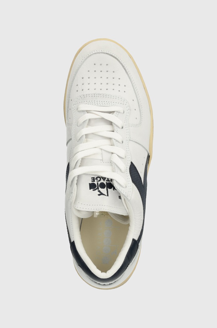 Δερμάτινα sneakers Diadora MI Basket Low Used λευκό 201.179043.C4656