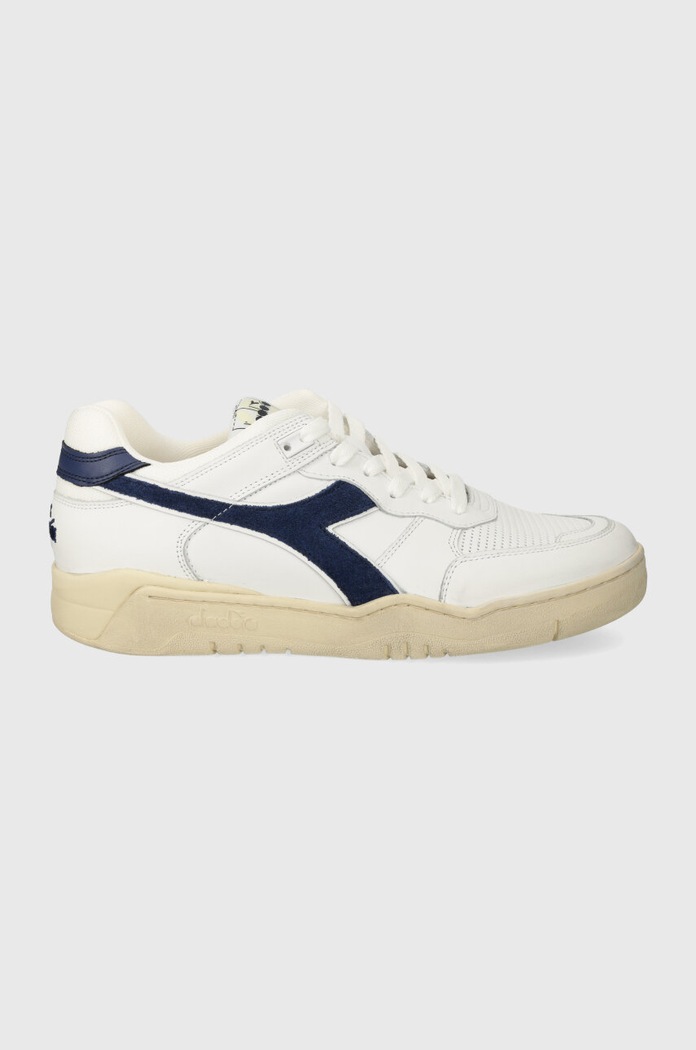 Δερμάτινα sneakers Diadora B.560 Used μικρό λευκό 201.180117.C1494