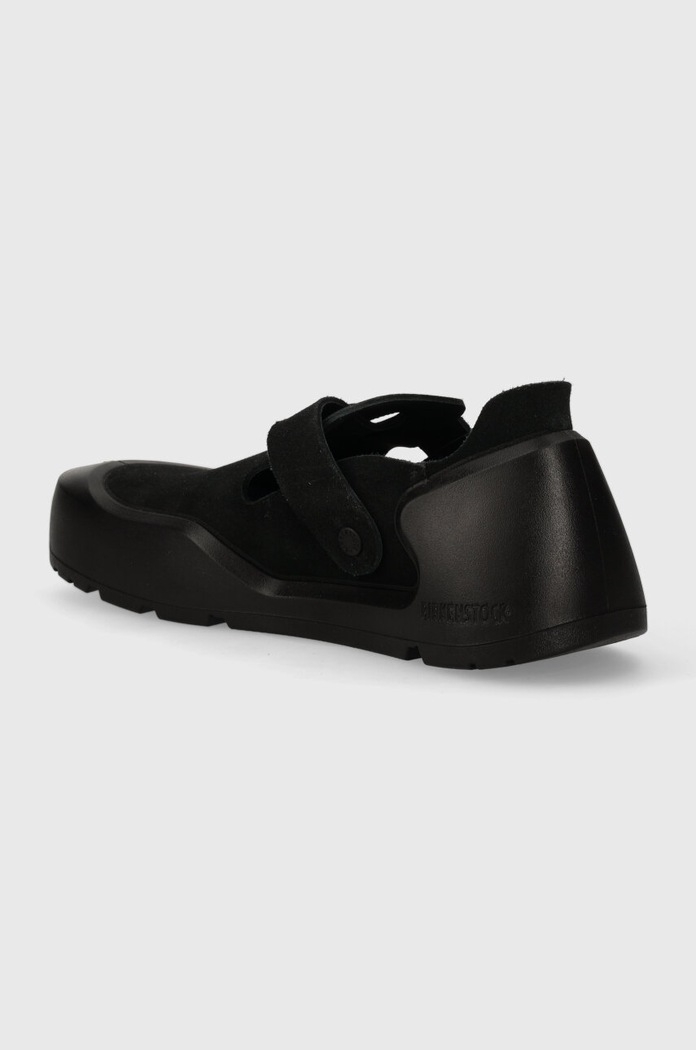 Обувь Туфли на низком ходу из нубука Birkenstock Reykjavik 1027471 чёрный